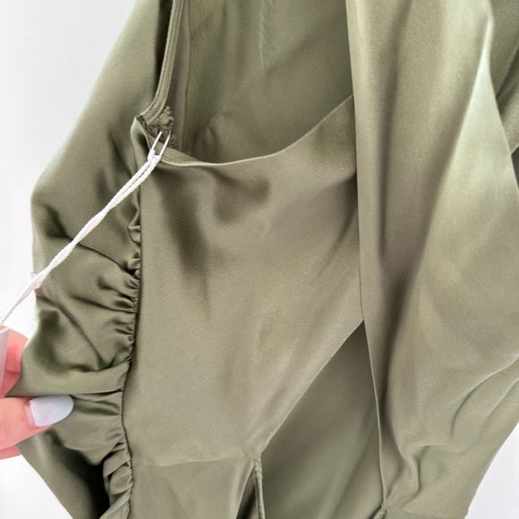 Reformation Casette Sleeveless Maxi Dress Artichoke Cut-out Back Sz 12 - Picture 8 of 10